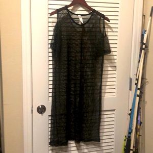 Sparky gold and black swim coverup